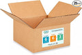 Small Moving & Shipping Boxes 6"L x 6"W x 3"H (25-Pack) - Extra Strength 200 lb vs Regular - Corrugated Moving Box, Made in USA - Small Cardboard Box - Moving Box Heavy Duty by IDL Packaging