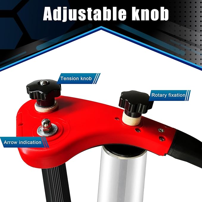 Ergonomic Stretch Film Dispenser - Reduces Operator Fatigue, Shrink wrap Handle for Warehousing, Logistics, Pallets, Commercial, and Home Use (15-in Dispenser for 15-in Stretch Film)