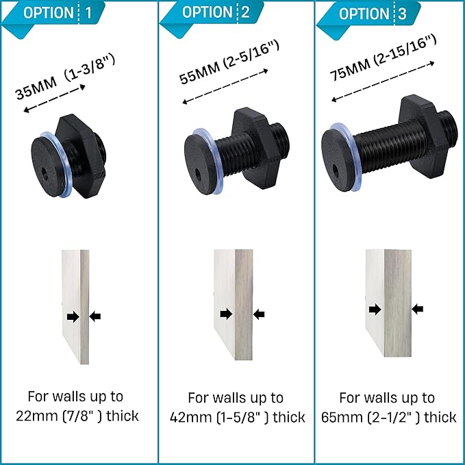 2Pcs RV Cable Passthrough for Starlink mini, RV Cable Grommet Compatible with Starlink, Ethernet, Coax, Water-Resistant and Anti-Drop RV Cable Routing (Black, 75mm/2pcs)