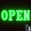 Open Sign for Business, 40"x14" Jumbo Open Sign with Timer and Remote Control, Dynamic Light Modes Led Signs for Storefront Window Bar Salon Cafes Retail Shops Green