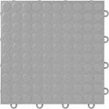 IncStores FlooringInc's Nitro 12"x12" Snap-Together Garage Flooring Tiles, Non-Slip Interlocking Plastic Floor Mat, Garage Organization & Storage, Coin Pattern, Gunmetal, 52 Tiles, 52 Sq/Ft