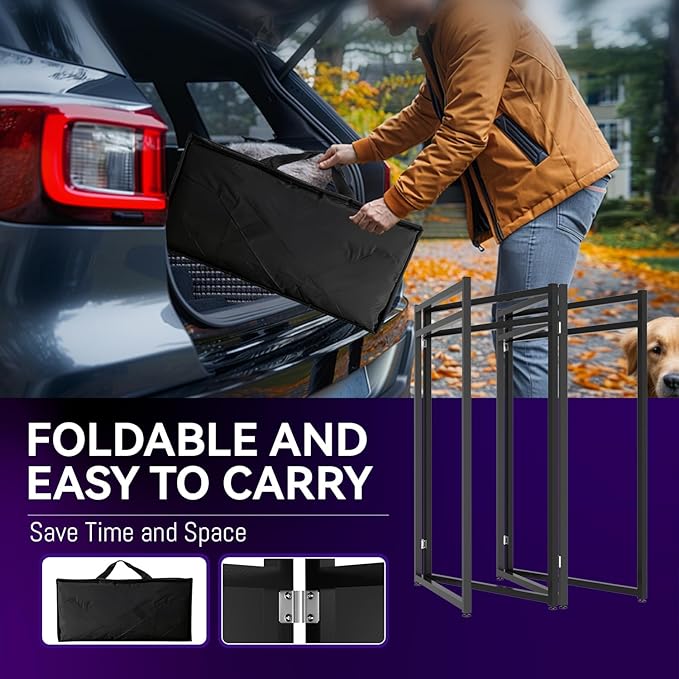 Portable DJ Booth Table,56''x28" Foldable DJ Table Stand Portable with White & Black Scrim,Adjustable D J Facade Tabl e Station Metal Frame D J Tabl e with Cable Hole for Private Events, Clubs, Bars