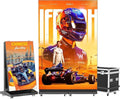 80 Inch LED Digital Signage Display, Foldable Seamless Stitching Kiosk, P1.86 GOB LED Screen Poster with Flight Case, Commercial Advertising Display for Events, Rentals and Weddings (Black, 2 Unit)