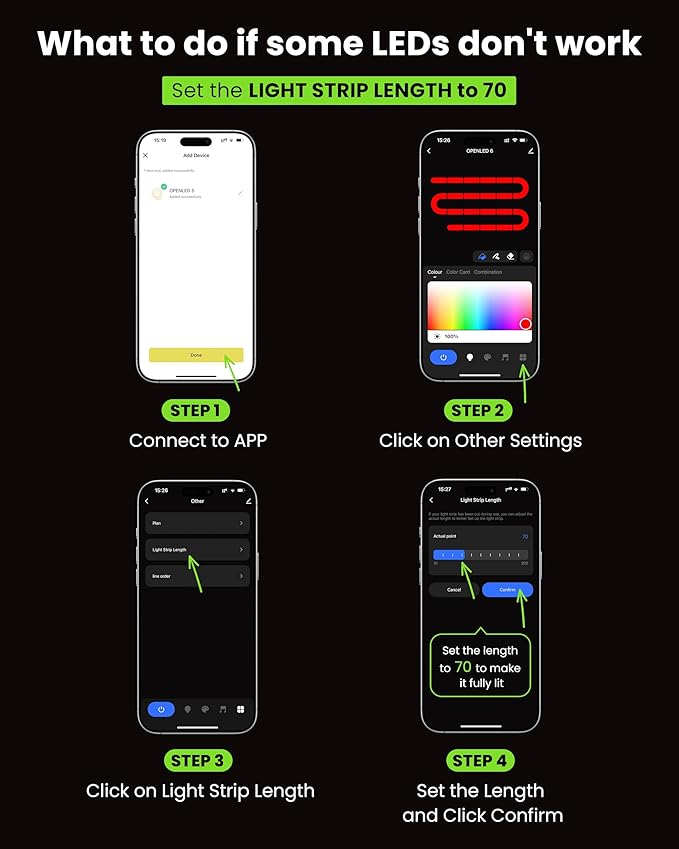 48"x16" Large LED Open Signs for Business with Smart APP & Remote Control, Adjust Brightness/Color/Timer Function, Ultra Bright Open Sign for Window Storefront Bar Restaurant (Multicolor)