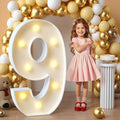 imprsv Marquee Light Up Numbers, Mosaic 3FT Marquee Numbers for 19th Birthday Decorations Anniversary Party Decor, Large 9 for Party Decorations (Need to Assemble)