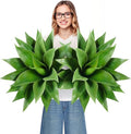 Velener 28 Inch Artificial Agave Plants Outdoor Set, Large Fake Plants Indoor for Home Decor, Realistic UV Resistant Faux Succulents Plants Without Pot, Set of 2
