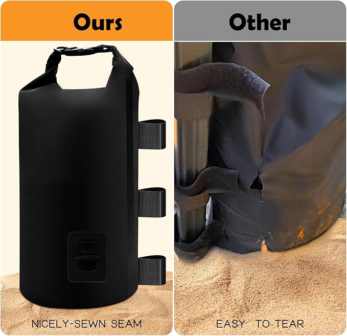 Canopy Weights Sand Bags,224 LBS Sand Bags Canopy Tent Weights for Canopy Legs,Heavy Duty Weights Bags for Pop Up Tent Gazebo Legs(Without Sand)