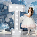 Marquee Letters 4 Feet Tall Large Light Up Letters Baby Shower Decorations Wedding Engagement Proposal White Party Decorations Marry Me Sign Big Cardboard Backdrop T