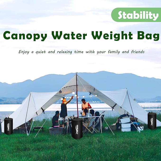 Canopy Water Weight Bag,220 LBS Heavy Duty Tent Weights Set of 4 Leg Weights for Pop Up Canopy,Tent,Gazebo,Carport,Black