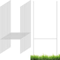 100 Pcs Yard Sign Stake, 15'' x 10'' Heavy Duty Metal H Frame Wire H Stakes, Weatherproof Metal Holder for 4mm 5mm Corrugated Signs, Lawn Sign Stake for Christmas Decoration and More