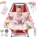 PILLANI Shopping Cart Cover for Baby, High Chair Cover for Restaurant Seat - Grocery Cart Cover for Baby Girl and Boy, Comfortable Cotton Buggy Covers for Babies - Padded Toddler Shopping Cart Cover