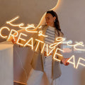 Custom Business Neon Sign, Personalized LED Neon Sign Customizable for Business - Professional Light-Up Name Sign for Studio, Office, Store, Bar, Salon & Beauty Nail Shop