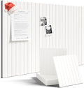 Large Felt Bulletin Board 36" x 24" Cork Board Alternative-6 Pack with 40 Safe Removable Adhesive Tabs, Cork Boards for Walls Cork Board for Home Office Classroom Pin Board (Milky White)
