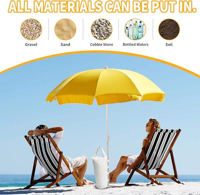 Extra Large Canopy Weights Bag Leg Weight for Pop up Canopy Tent Gazebo Patio Instant Outdoor Sun Shelter,120LBS Tent Weight Sand Bags (4Set White)