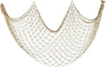 ZUEXT Caramel Decorative Fishing Net 80x40 Inch, Large Picture Fish Net, Wall Photo Hanging Fishnet for Nautical Mermaid Pirate Ocean Themed Hawaii Beach Under the Sea Party Decorations