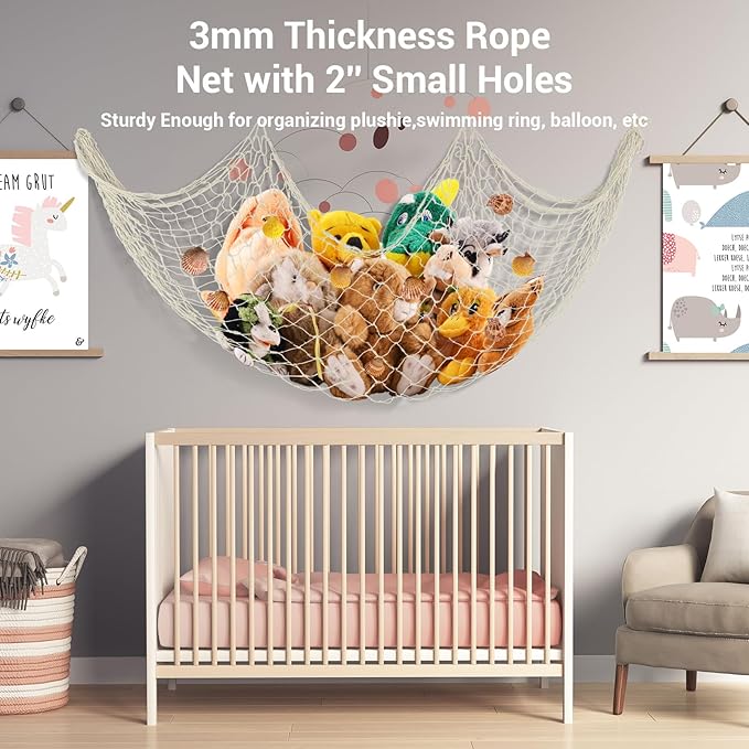 80x40 Inch Decorative Fishing Net w/Shells & Clips, 3mm Beige Natural Cotton Large Photo Hanging Fishnet, Wall Halloween Party Decorations for Nautical Pirate Hawaii Underwater Mermaid Themed Party