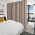 Hiasan Privacy Room Divider Patio Sliding Door Curtain Extra Wide Blackout Thermal Insulated Curtains with Back Tab & Rod Pocket for Bedroom Partition Living Room (120 x 84 Inches, Camel)