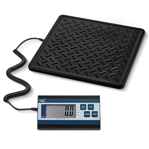 Smart Weigh Postal Scale Digital 440lb / 10g Shipping Scale Heavy Duty Tare Auto-Off LCD Handheld Business
