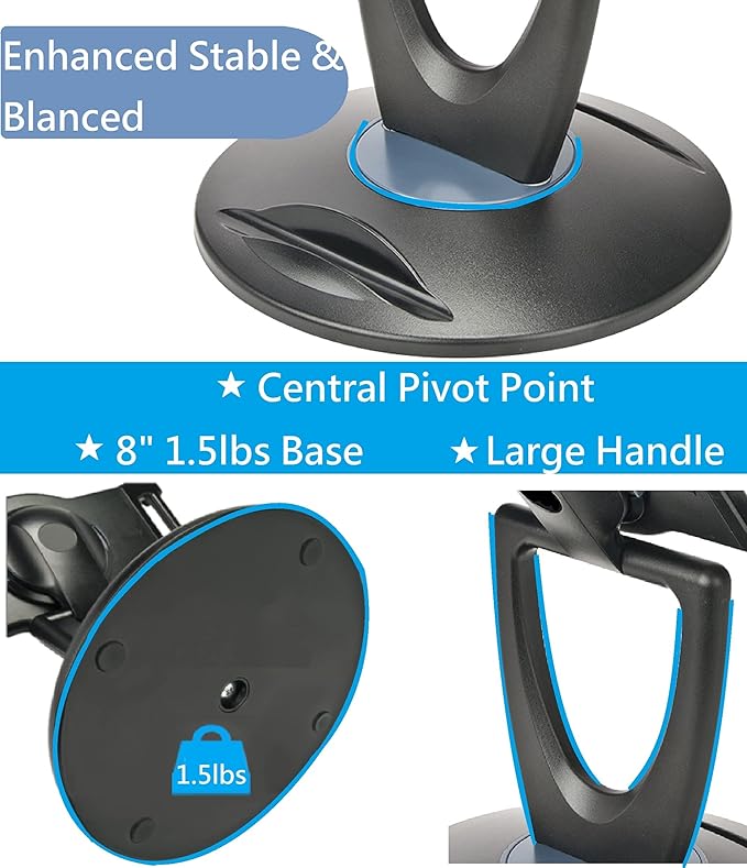 Large Tablet POS Stand, Rotating Commercial Tablet Stand, Swivel Base for Retail Kiosk Register Office Showcase Cashier and Business
