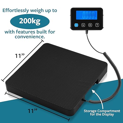Smart Weigh Digital Shipping and Postal Weight Scale, 440LB x 0.1 oz, UPS UPost Office Scale Variation