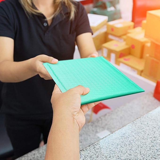 GSSUSA Bubble Mailers 6x10 Padded Envelopes 25 Pack Small Bubble Mailer Shipping Bag Bulk Pack Self Seal Bubble Envelope for Mailing, Packing Business Supplies, Teal 25 Pack