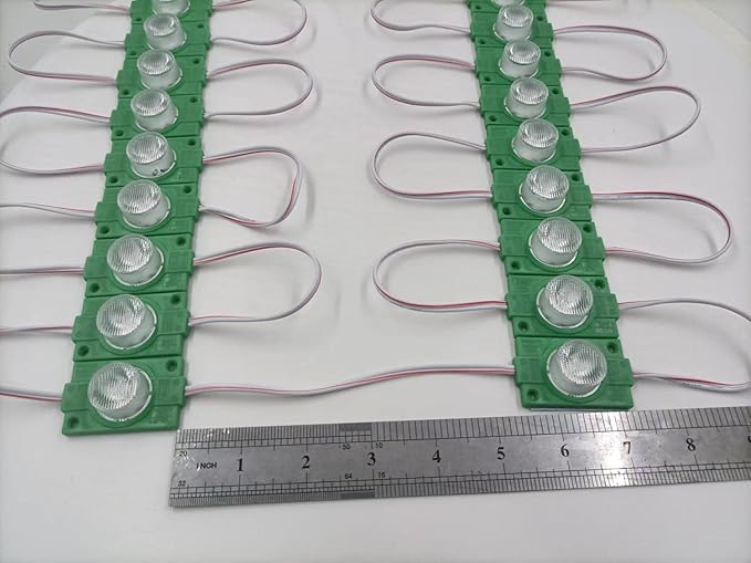 Green 12V LED Module with Lens 2.0W for Light Box with Tape Adhesive Back (20pcs Pack)