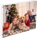 NIUBEE Acrylic Photo Frame 8x10,Clear Picture Frame 20% Thicker Block,Frameless Acrylic Frames Double Sided,Trendy Home Decor & Modern Gift Idea