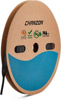 Chanzon 2:1 Ratio - 80Ft Roll - 3/8" (10mm) Heat Shrink Tubing 2:1(25M Total Length) Black Polyolefin Sleeving Wrap Shrinking 2 to 1 1pcs
