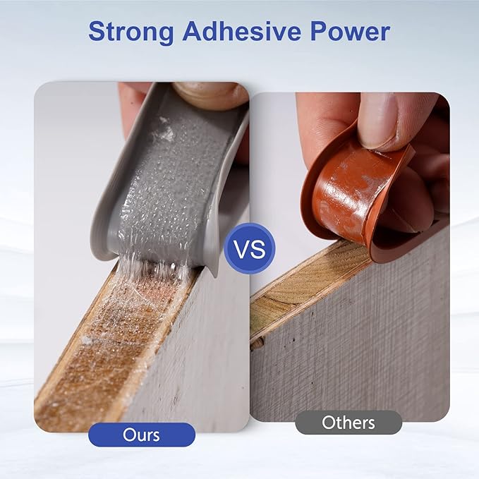 U-Shape Edge Banding, 16.4ft TPE Self Adhesive Veneer Edging Trim Flexible Corner Edge Protector, Furniture Edge Strip for Countertop Table Cabinet Shelve Restoration (12mm, Grey)
