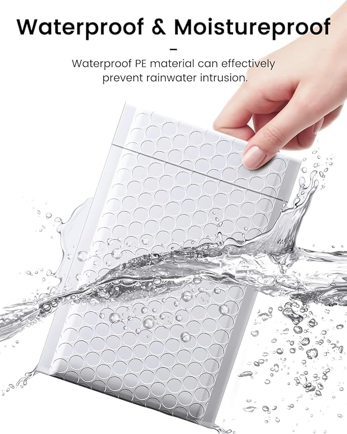 GSSUSA White Bubble Mailers 4x7 Small Padded Envelopes 4000 Pack,Strong Adhesion Bubble Mailer Self-Seal Bubble Envelopes for Small Business