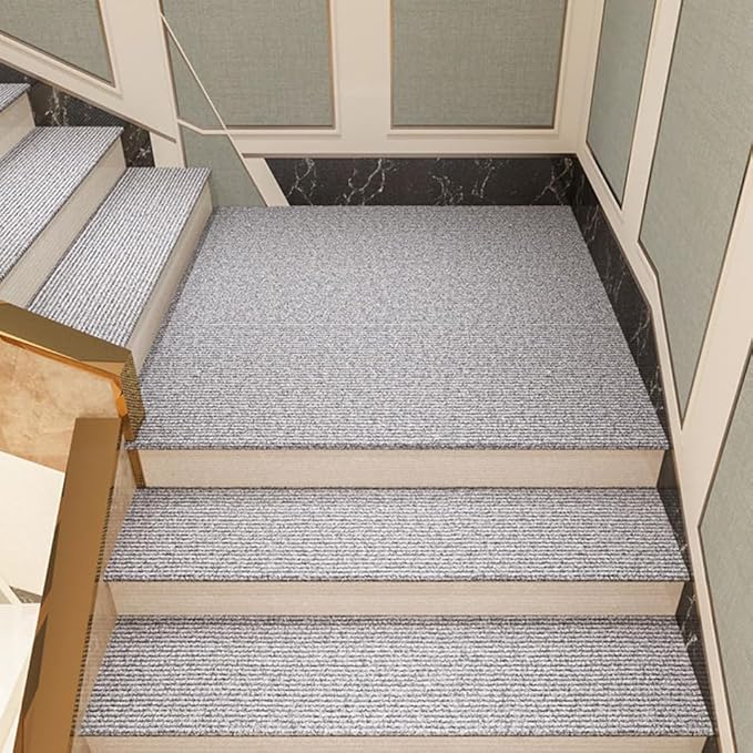 Carpet Tile 24” X 24” Self Adhesive Carpet Floor Tiles Anti-Slip Reusable Carpet Squares Peel and Stick Carpet Floor Tile Easy Install DIY for Bedroom Living Room (21, Light Gray)