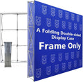 Portable Collapsible Pop Up Trade Show Display Backdrop Stand, A Folding Tension Fabric Holder For Tradeshow Booth Exhibition Wedding Conference Party Event 7.5x10FT(Frame Only)