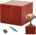 Wooden Cube Display Pedestal Stand 15 x 15 x 12 Inch Riser Column Pillar Easy Assembly Required for Home Store Party Event Decor Window