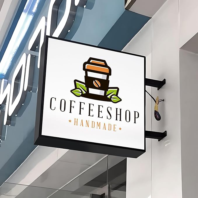 Personalized Advertising Lightbox, Custom Double Sided Light Box Sign, Business Signs for Outside, Waterproof LED Lightbox for Pet Stores, Bar, Restaurants, Hotel, Coffee Shop– Round (12" to 28")