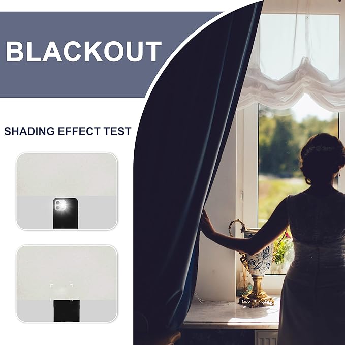 JIUZHEN Blackout Curtains for Bedroom - 70 x 84 Inch Extra Wide Privacy Assured Thermal Insulated Room Darkening Room Divider Curtain Cover for Living Room, Set of 2 Panels with Tiebacks, Ivory
