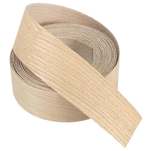 PATIKIL White Oak Edge Banding, 2 in x 25 ft Wood Veneer Tape, Pre-glued Flexible