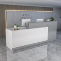 Reception Counter Desk, Front Counter Desk with Lockable Drawers, Modern Retail Counter,Home Office Desk Wooden Computer Desk Reception Table,for Checkout Office/Beauty Salon/Lobby
