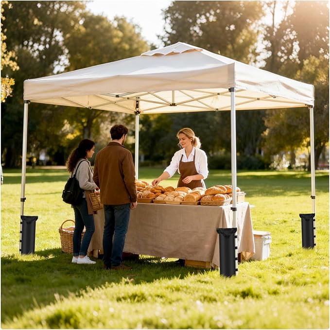 Canopy Weights Sand Bags 4 Pack Canopy Weight Bag SandBags for Canopy Legs Outdoor Pop Up Tent Gazebo Weights Set of 4 (4)