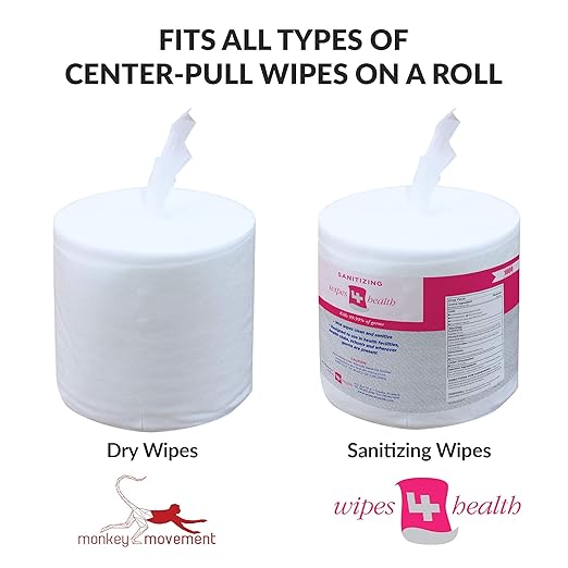 Black Stainless Steel Floor Stand Wipe Dispenser with Built-in Trash Can - Fits Wipes on Rolls - Perfect for Fitness Clubs, Schools/Daycares, Commercial and Residential Facilities