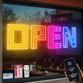 30" X 10" Open Sign, Ultra Bright Large LED Open Signs for Business with APP and Remote Control, Timer, Custom 16 million colors, for Storefronts, Restaurants, Bars, Salons, Cafes