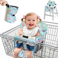 Premium Baby Shopping Cart Cover & High Chair Seat Protector - Universal Fit for Grocery Carts, Restaurant Chairs，Restaurant Seats, and Park Swings-Girl & Boy（Ocean Blue）