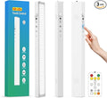 160LEDs Touch-Control Under Cabinet Lighting w/4000mAh Battery, Cordless Motion Sensor Under Counter Lights for Kitchen, Magnetic Rechargeable Closet Lights - 3Pack/White, 2025 Fall