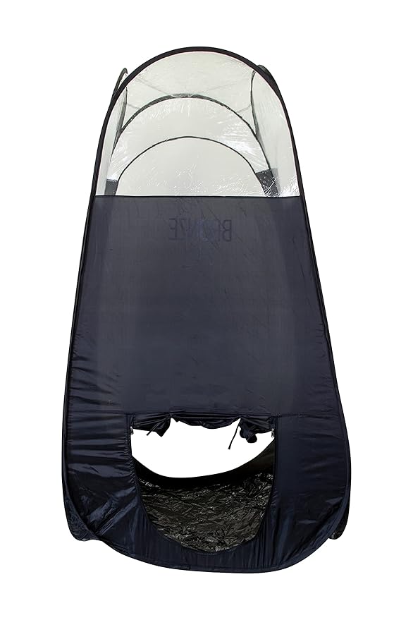 Pop Up Spray Tan Tent for Professionals - Waterproof Booth With Portable Carrying Case for Spray Tan Salons - Self Tanning Black by Bronze Tan