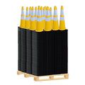 360 Pack 36" Yellow Traffic Cones with Black Base – Bulk Safety Cones for Large Construction Projects, Parking Lots, and Event Use (360, Yellow, 36 Inch)