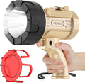 YIERBLUE Rechargeable Spotlight 1000,000 Lumen LED, IP67 Waterproof Handheld Flashlight, 3 Adaptable Settings Spot Light with Red Filter