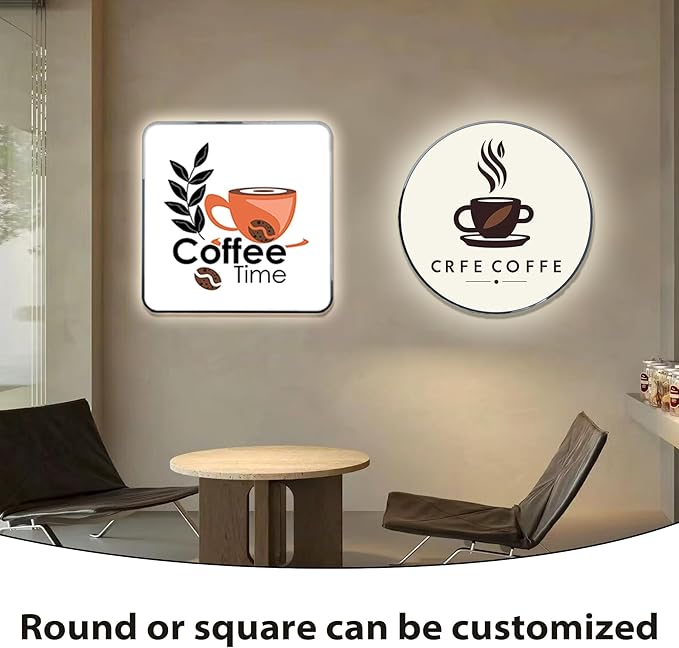 Custom Light Box Sign for Business, Single Sided Advertising Light Box, LED Business Outdoor sign for Storefronts, Bars, Restaurants, Salons, Hotels, Coffee Shops, Waterproof