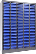 75 Drawers Nut and Bolt Organizer, 26x9x35.4 Stainless Steel Parts Cabinet with Shelfs & Labels Bolt Organizer for Workshop Tool & Hardware Storage and Organization (75 Drawers)