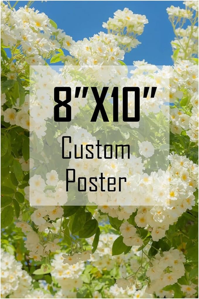 ZXDZSM Personalized Custom Canvas Poster(Unframe,8"X10"): Upload Your Image/Photo - Custom Personalized Photo to Poster Printing, Wall Art Prints ﻿