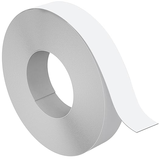 Melamine Edge Banding, 1/2 inch x 250ft roll of Veneer White Edge Banding Pre-glued, Real Wood Tape for Cabinet Repair & Furniture Restoration