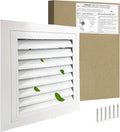 16"*16" Gable Vent,Aluminum Alloy Wall Vent Shed Vents,with Removable Strainer and 180 Degree Opening Angle.Ideal for Attic,Shed,Garage,Play House,Coop.[Inside Dimensions:13.3"w X 13.3"h]-White 1 Pack